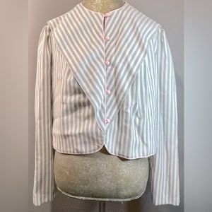 Woman's L vintage 80s pastel short jacket
